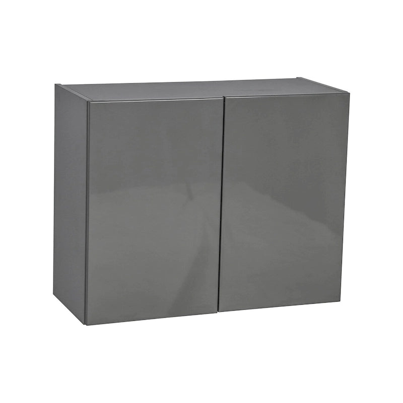 24 x 24 Wall Cabinet-Double Door-Grey - 24 x 24 x 12