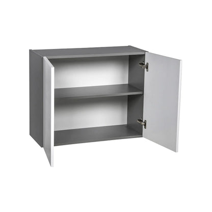 24 x 24 Wall Cabinet-Double Door-Grey - 24 x 24 x 12