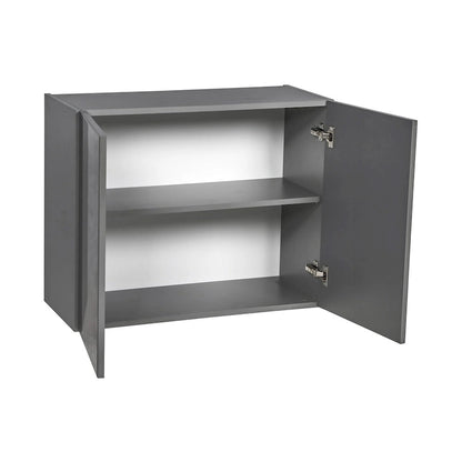 24 x 24 Wall Cabinet-Double Door-Grey - 24 x 24 x 12