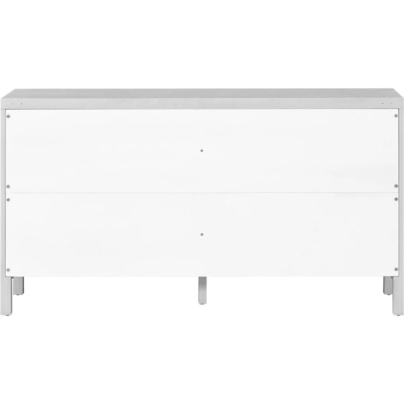 Large Storage Space Sideboard with Artificial Rattan Door - N/A