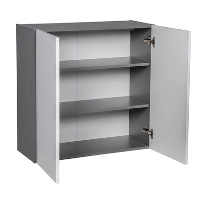 30 x 30 Wall Cabinet-Double Door-Grey - 30 x 30 x 12