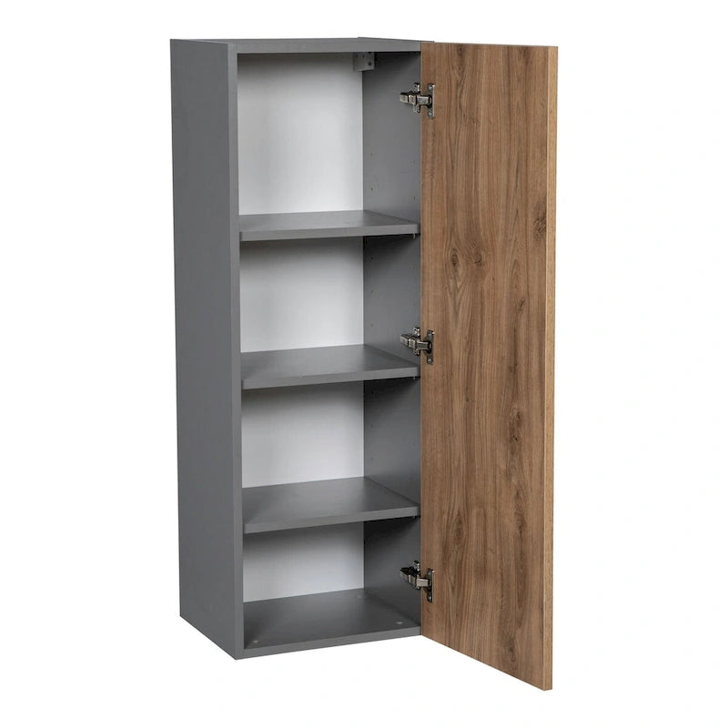 21 x 42 Wall Cabinet-Single Door-Grey - 21 x 42 x 12