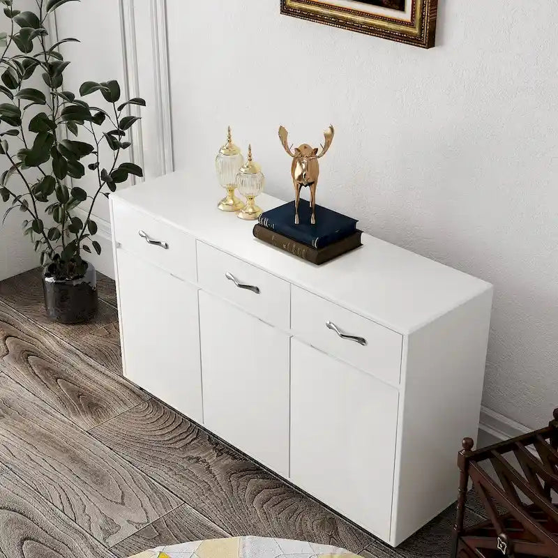 Sideboard Cabinet with 3 Doors and 3 Drawers Buffet Cabinet for LIving Room