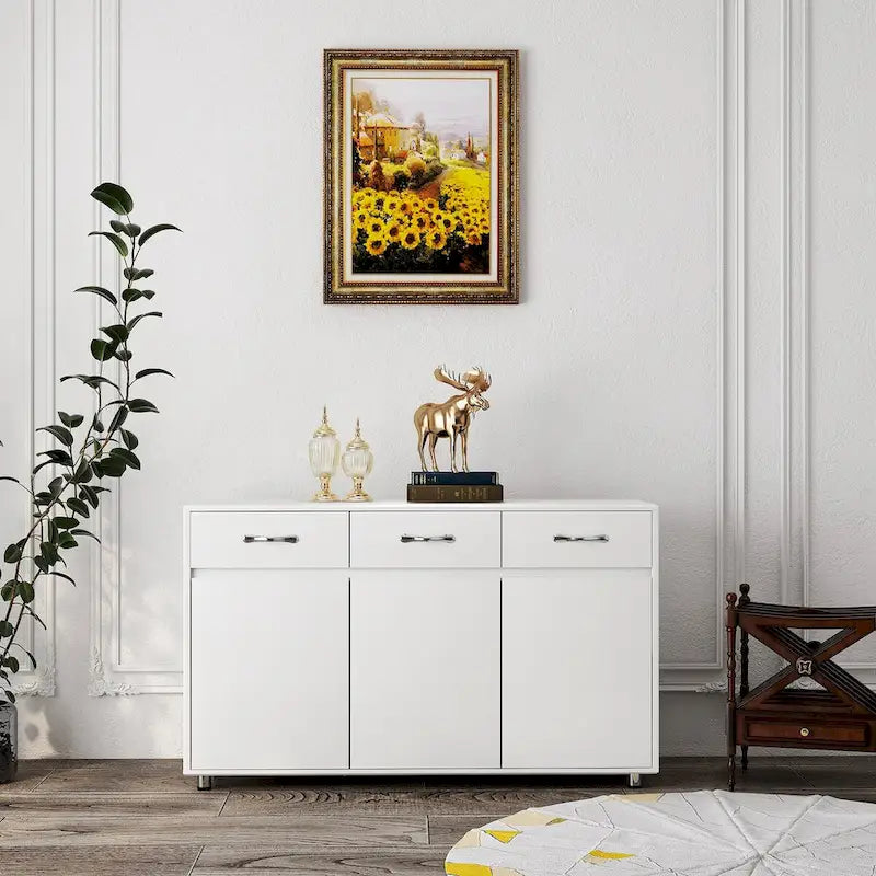 Sideboard Cabinet with 3 Doors and 3 Drawers Buffet Cabinet for LIving Room