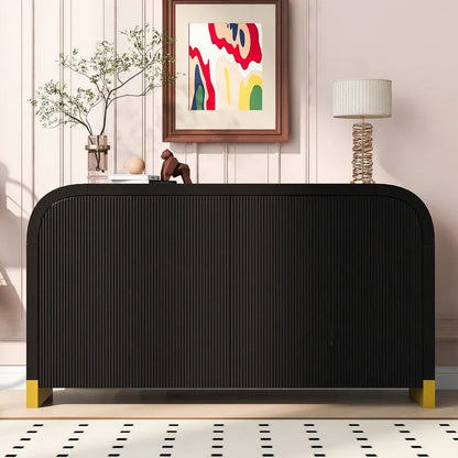 59.8W 4-door Cabinet with Adjustable Shelves - N/A