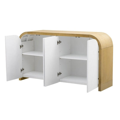 59.8W 4-door Cabinet with Adjustable Shelves - N/A