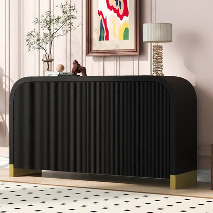 59.8W 4-door Cabinet with Adjustable Shelves - N/A