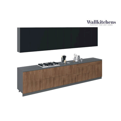 Kitchen Signature Collection Natural Teak & Black Color Base Size 13Ft Wide - 153x24