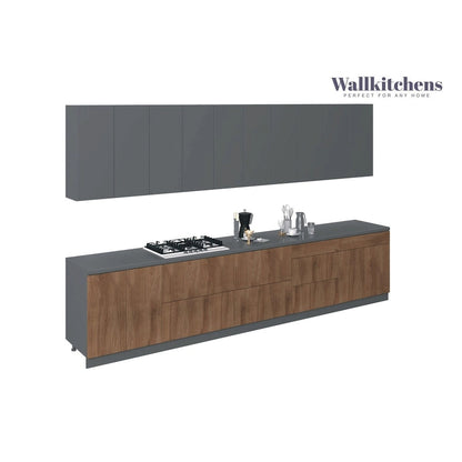 Kitchen Signature Collection Natural Teak & Black Color Base Size 13Ft Wide - 153x24