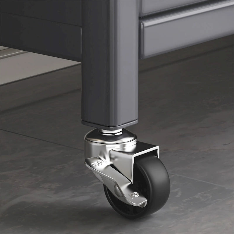 Open-Door Kitchen Shelving Floor-To-Ceiling Microwave Storage Cabinet