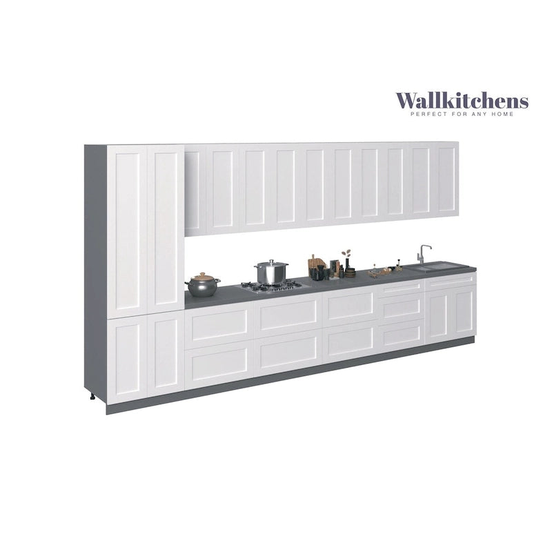 Kitchen Celestial Collection White Matte Color Base Size 15Ft Wide - 182x24