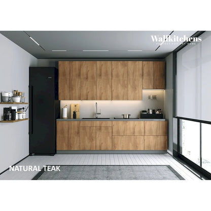 Kitchen Contemporary Collection Natural Teak Color Base Size 9.5Ft Wide - 114x24