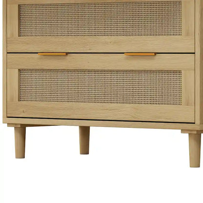 31.503-Drawers Rattan Storage Cabinet for Bedroom,Living Room