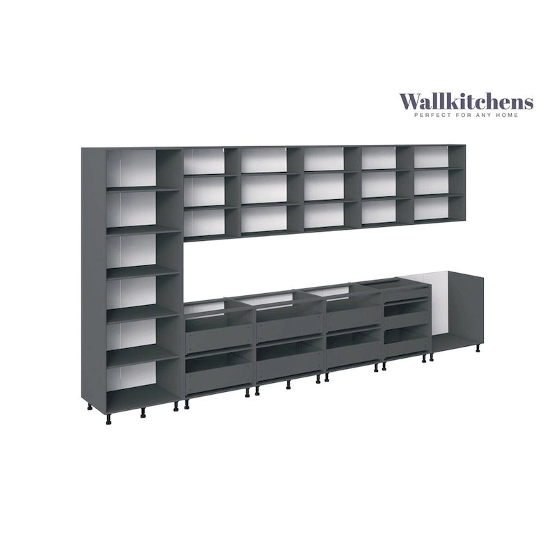 Kitchen Celestial Collection Natural Teak & Black Color Base Size 15Ft Wide - 182x24