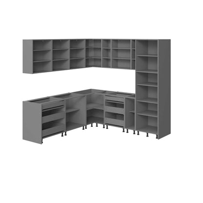 Kitchen Urban Collection Natural Teak & Black Color Base Size 8x8Ft Wide - 96x96