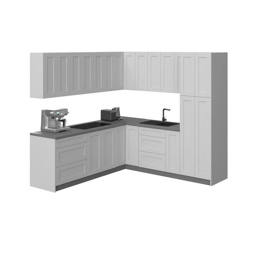 Kitchen Urban Collection White Matte Color Base Size 8x8Ft Wide - 96x96
