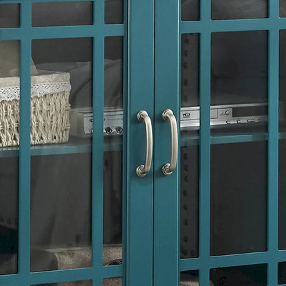 Wooden TV Stand, Sideboard Buffet, Storage Cabinet with 4 Doors