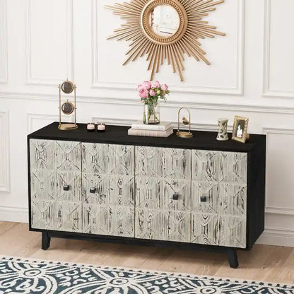 59.84 4 Doors Vintage Sideboard