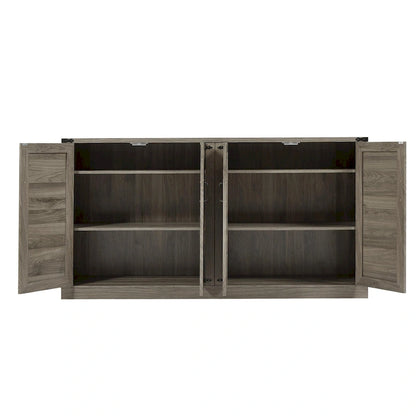 Barn Door Rustic Style Storage Cabinet