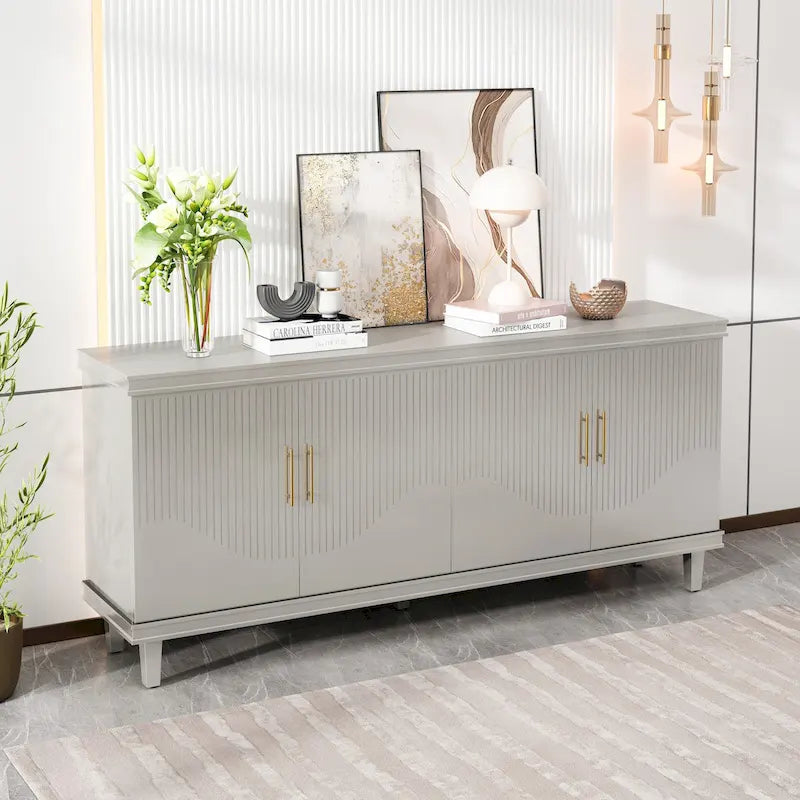 70.07Large Size 4-Door Cabinet, Same as Living Room, Kitchen, Bedroom, Hallway