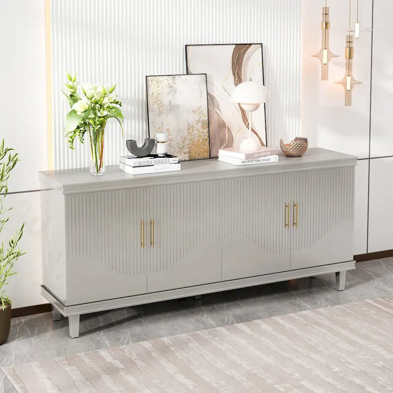 70.07Large Size 4-Door Cabinet, Same as Living Room, Kitchen, Bedroom, Hallway