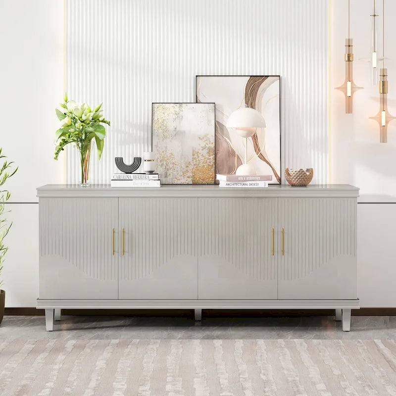 70.07Large Size 4-Door Cabinet, Same as Living Room, Kitchen, Bedroom, Hallway