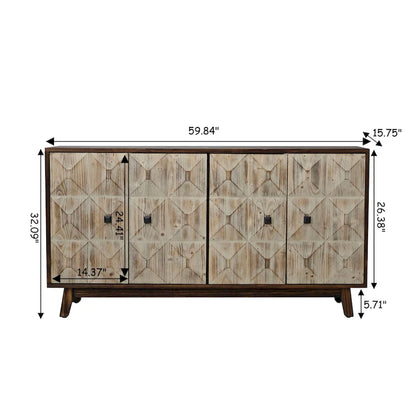 4 Doors Vintage Sideboard