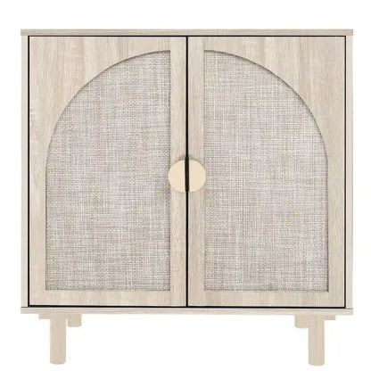 2 Doors Wood Pantry Organizer with Adjustable Laminates, Storage Cabinet for Bedroom, Living Room, Kitchen