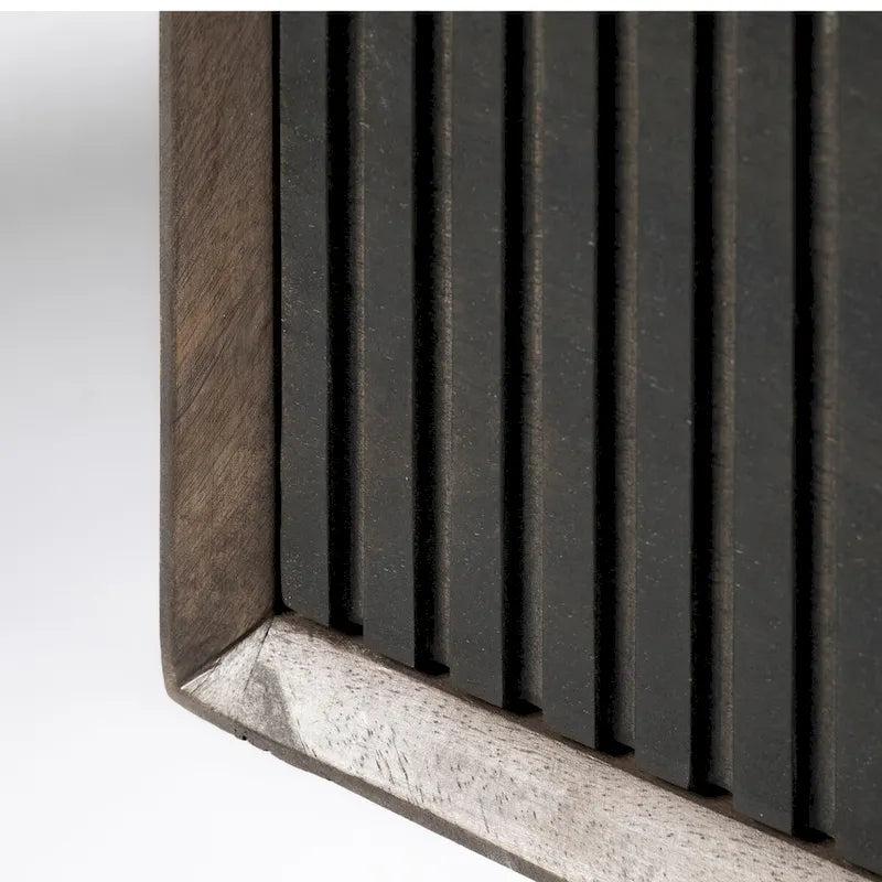 Grace Two-Tone Brown Solid Wood 6 Drawer Sideboard - 70.0L x 18.0W x 31.0H