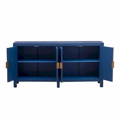 Ash Veneer Cabinet with Radiating Line Pattern Doors