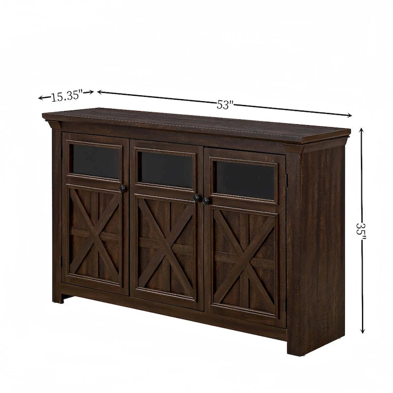 3 Doors Cabinet Large Buffet Sideboard Cabinet