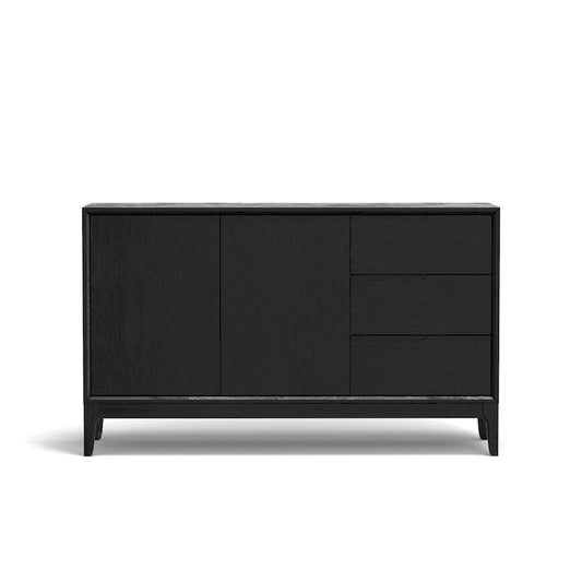 Cove Server with 3 Drawers and 2 Cabinets, Vintage Black