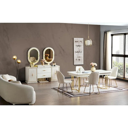 Marsille Modern Buffet With Mirror For Dining Room