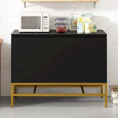 Two Door Sideboard with Gold Metal Legs