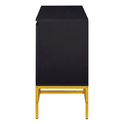 Two Door Sideboard with Gold Metal Legs
