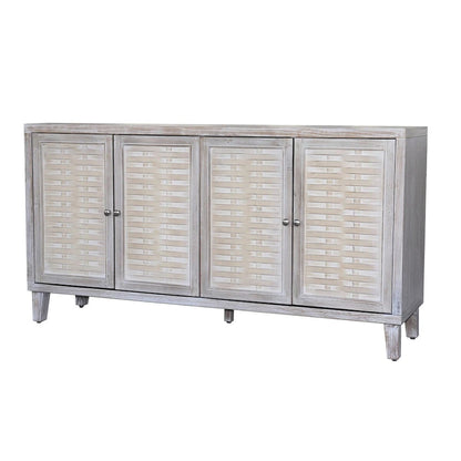 Accent Cabinet 4 Door Wooden Cabinet Sideboard Buffet