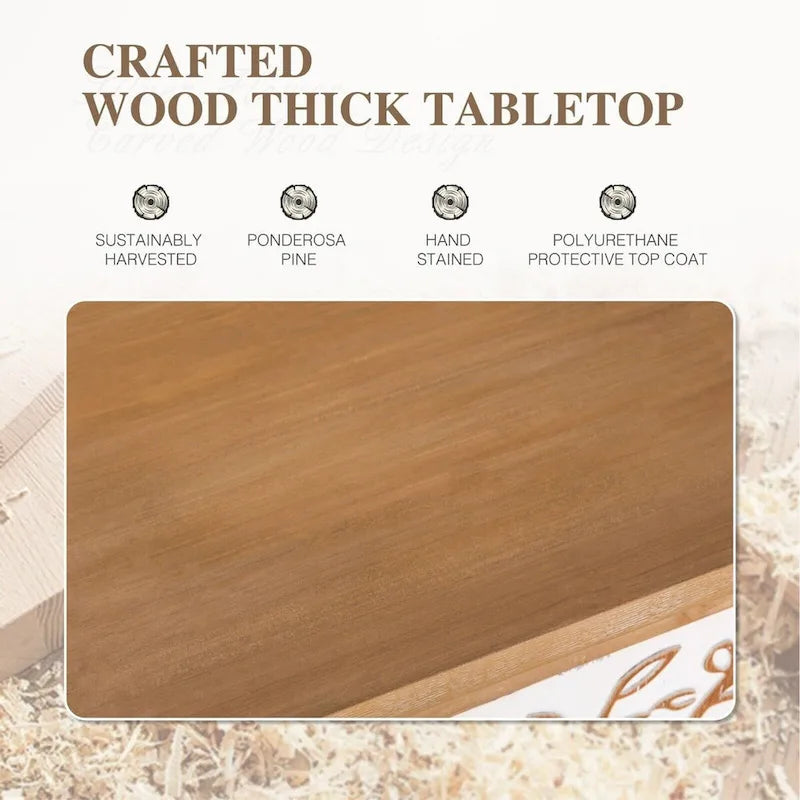 2-Door Accent Wood Storage Cabinet