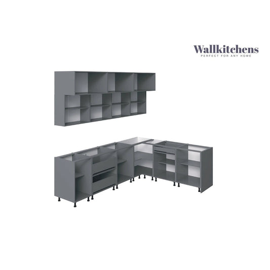 Kitchen Radiance Collection White Matte Color Base Size 9Ft Wide - 108x85