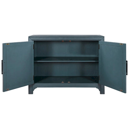 40 Cabinets with Unique Design Doors with 1 Adjustable Shelves,Suitable for Multiple Rooms Such as Living Room and Study Room