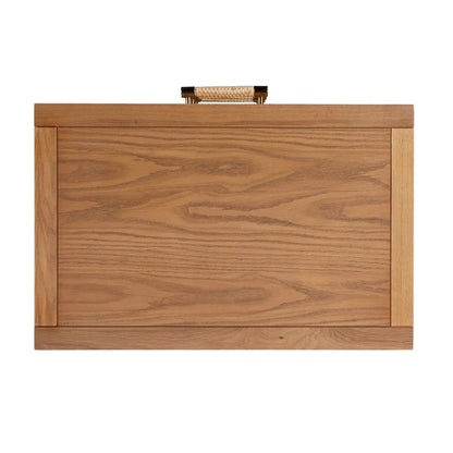 Mesa Cane and Solid Wood 3 Drawer Chest