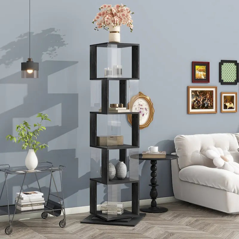 5 tier Rotating Bookshelf