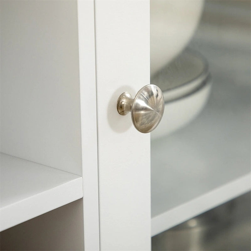 Coffee Bar Cabinet w/Drawers,Wine Rack,Stemware Racks,Buffet Cabinet