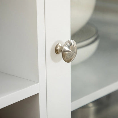 Coffee Bar Cabinet w/Drawers,Wine Rack,Stemware Racks,Buffet Cabinet