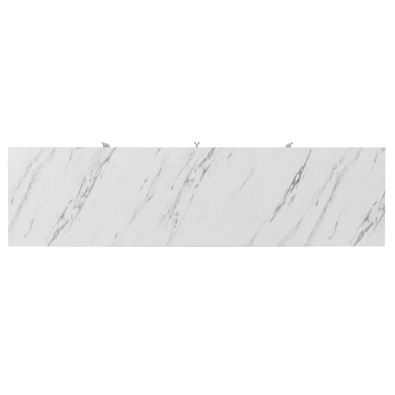 Sideboard Cabinet with Gold Metal Legs, Handles and Adjustable Shelves - 47L x 16.5W x 35.5H