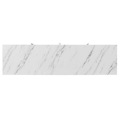 Sideboard Cabinet with Gold Metal Legs, Handles and Adjustable Shelves - 47L x 16.5W x 35.5H