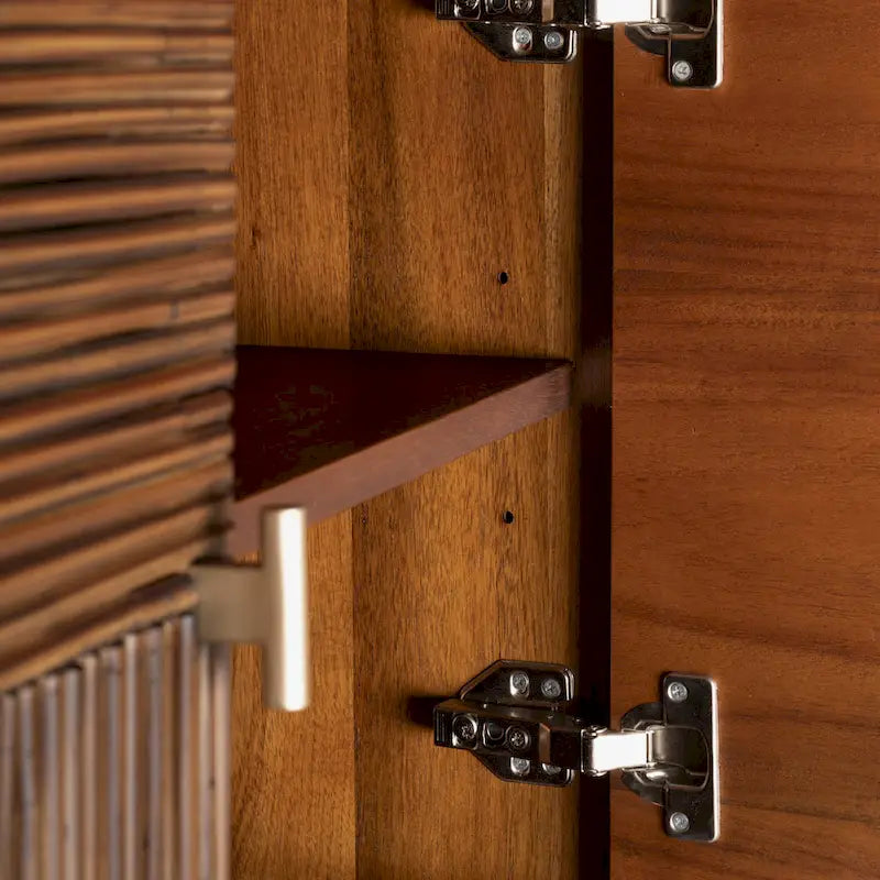 Studio London Drawers Acacia Wood and Rattan Furniture Storage