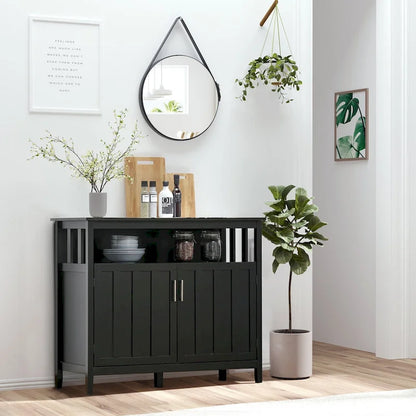 Sideboard Buffet Cabinet with 2 Doors and Adjustable Shelves