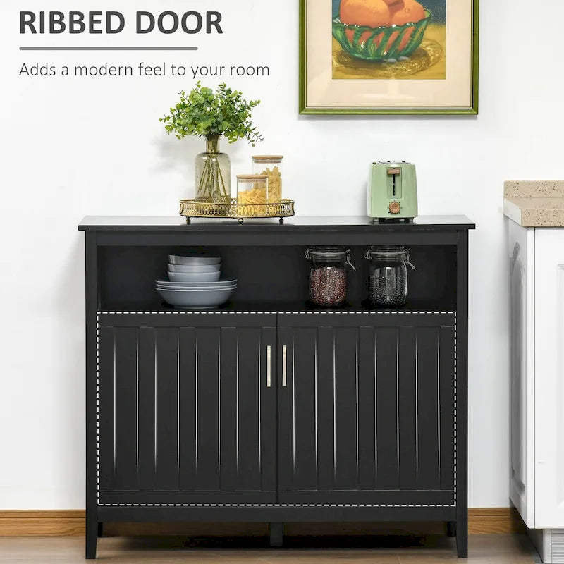Sideboard Buffet Cabinet with 2 Doors and Adjustable Shelves