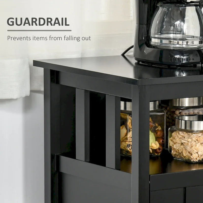 Sideboard Buffet Cabinet with 2 Doors and Adjustable Shelves