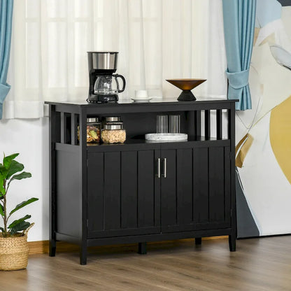 Sideboard Buffet Cabinet with 2 Doors and Adjustable Shelves